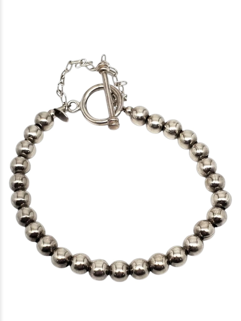 Silpada Sterling Silver Beaded Toggle Bracelet